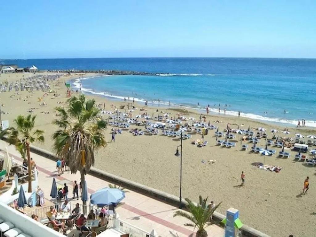 Jardin Canario Primera Linea De Playa 洛斯克里斯蒂亚诺斯 外观 照片